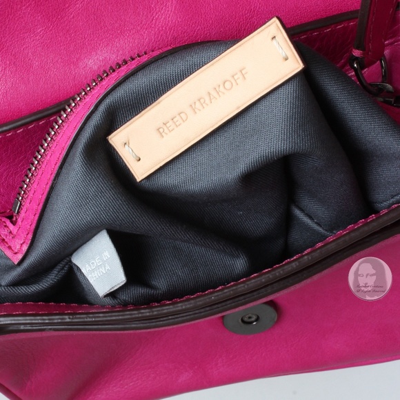 Reed Krakoff Crossbody Bag Standard Mini Pink Leather with Adjustable Strap - Picture 10 of 10